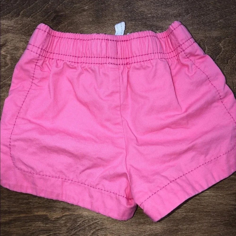 CARTERS 12 Months Little Girls Pink Summer Shorts
